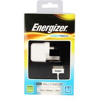 Energizer High Tech Mains Charger With USB For IPhone 4/ IPod/ IPad