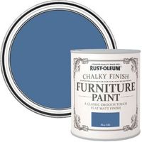 Rust-Oleum Blue Silk Flat Matt Furniture Paint 125 Ml