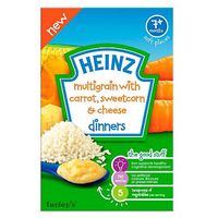 Heinz 7+ Months Multigrain With Carrot, Sweetcorn & Cheese Dinners 100g