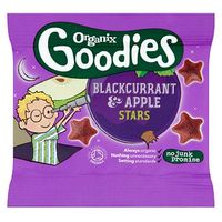 Organix Goodies Organic Fruit Stars Blackcurrant & Apple For Toddlers From 12+ Months 12g