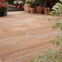Rainbow Sawn Natural Sandstone Mixed Size Paving Pack (L)4570 (W)3340mm