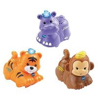Toot-Toot Animals 3 Pack Tiger, Hippo And Monkey