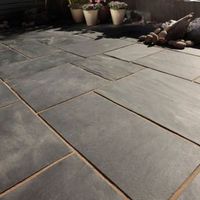 Blue Black Natural Slate Mixed Size Paving Pack (L)3690mm (W)2760mm 10.20 M²