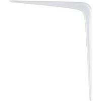 B&Q Semi-Gloss White Steel Shelf Bracket (D)125mm