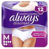 Always Discreet Incontinence Pants Normal Medium X 12