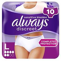 Always Discreet Incontinence Pants Normal Large X 10