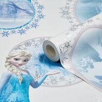 Disney Blue & Purple Disney Frozen Elsa Mica Effect Wallpaper