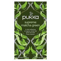 Pukka Fairtrade Organic Supreme Matcha Green 20 Tea Sachets 30g