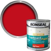 Ronseal Red Rose Gloss Cupboard Paint 750 Ml