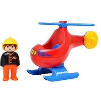 Playmobil 1.2.3 Fire Helicopter