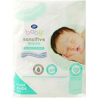 Boots Baby Sensitive Baby Wipes 4x64 Pack