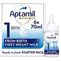 Aptamil Profutura First Infant Milk Starter Pack 1 From Birth 6 X 70ml