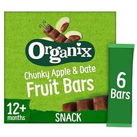 Organix Goodies Date & Apple Chunky Fruit Bars 6x17g (102g)