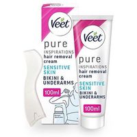 Veet Bodycurv Bikini & Underarm Hair Removal Cream For Sensitive Skin - 100ml
