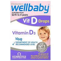 Vitabiotics Wellbaby Vit D Drops 4 Months To 5 Years 30ml
