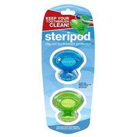 Steripod Clip On Thoothbrush Protector - Twin Pack