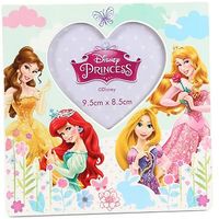 Disney Princess Heart Photo Frame Ith Belle, Ariel, Rapunzel And Aurora - 9.5 X 8.5