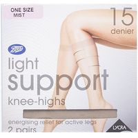 Boots Light Support Knee Highs 15 Denier Mist (2 Pairs)