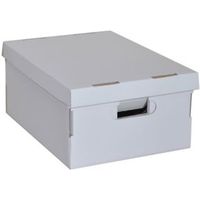 OPP White Cardboard Storage Box