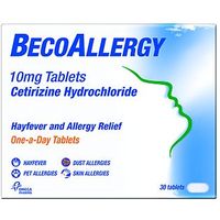 BecoAllergy 10mg Tablets - 30 Tablets