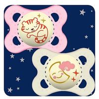 MAM Night 0 + Soother Pink