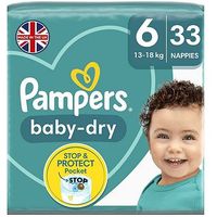 Pampers Baby-Dry Size 6 Essential Pack 33 Nappies