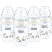 NUK First Choice+ 150ml PP Bottle With Silicone Teat 0-6 Months (4 Pack)