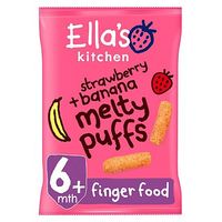 Ella's Kitchen Grab Me Melty Puffs Strawberries + Bananas From 7 Months 20g