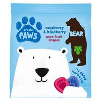 BEAR Arctic Paws Pure Fruit Shapes 20g - Raspberry & Blueberry