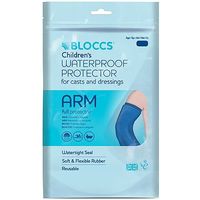 Bloccs Waterproof Protector For Casts And Bandages - Child Full Arm 8-10 Yr