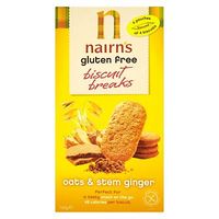 Nairn's Gluten Free Biscuit Breaks Oats & Stem Ginger 160g