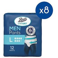 Boots StayDry Pants For Men Large - 96 Pants (8 Pack Bundle)
