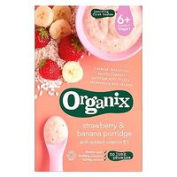 Organix Strawberry & Banana Porridge 6+ Months Stage 1 120g