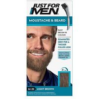 Just For Men Moustache & Beard Brush-In Colour Gel, Light Brown