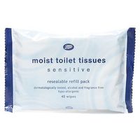 Boots Moist Toilet Tissues Sensitive 40