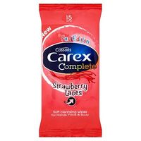 Carex Strawberry Laces Wipes X 15