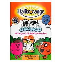 Haliborange Softies 7 Mini Packs - 7 X 5 Ruby Orange Softies