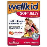 Vitabiotics WellKid Soft Jelly Strawberry Flavour - 30 Pastilles