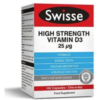 SwisseUltiplus High Strength Vitamin D3 25g - 100 Capsules