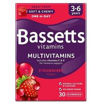 Bassetts Strawberry Flavour Multivitamins 3-6 Years - 30 Pack