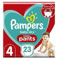 Pampers Baby-Dry Pants Size 4, 8-14Kg, 23 Nappy Pants