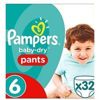 Pampers Baby-Dry Pants Size 6, 15+kg, 32 Nappy Pants