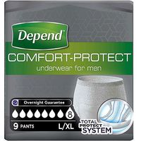 Depend Underwear For Men Large/Extra Large - 9 Pants