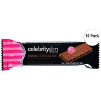 Celebrity Slim Double Chocolate Meal Replacement Bar X12