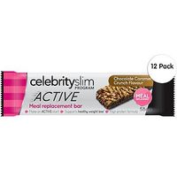 Celebrity Slim ACTIVE Caramel Crunch Meal Replacement Bar X12