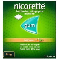 Nicorette Fruitfusion 6mg Gum - 210 Pieces