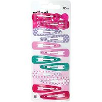 Scunci Girl Snap Clips Pastel 12 Pack
