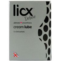 Licx Deluxe Ultimate Smoothness Cream Lube - 5 X 5ml Sachets