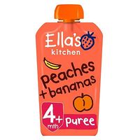 Ella's Kitchen Peaches + Bananas From 4 Months 120g