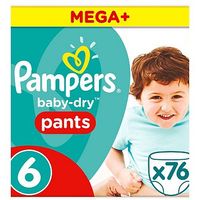 Pampers Baby-Dry Pants Size 6 Mega+ Pack 76 Nappies